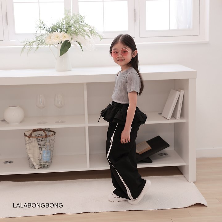Lalabongbong - Korean Children Fashion - #prettylittlegirls - Frill String Pants - 8