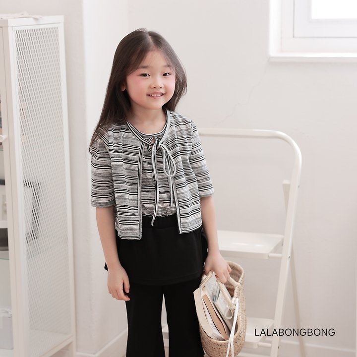 Lalabongbong - Korean Children Fashion - #todddlerfashion - Mix Sleeveless Tee - 5