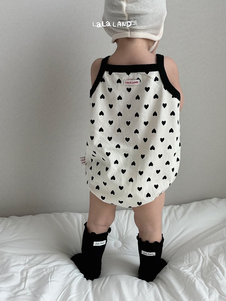 Lalaland - Korean Baby Fashion - #babyboutique - Bebe Heart Dot Suit - 10
