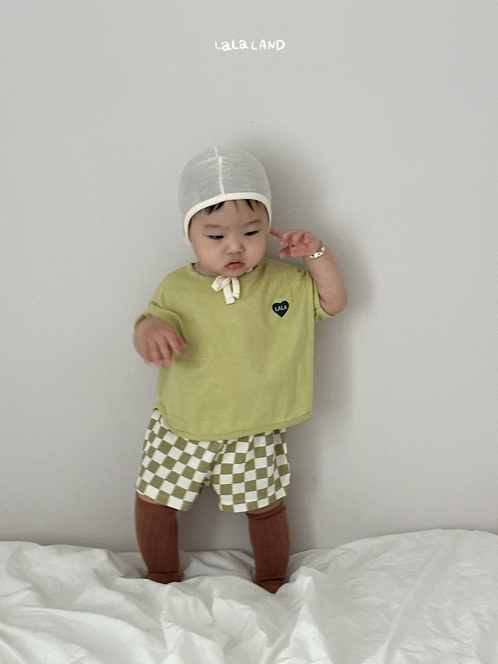 Lalaland - Korean Baby Fashion - #babyboutique - Bebe Heart Ribbed Tee - 12