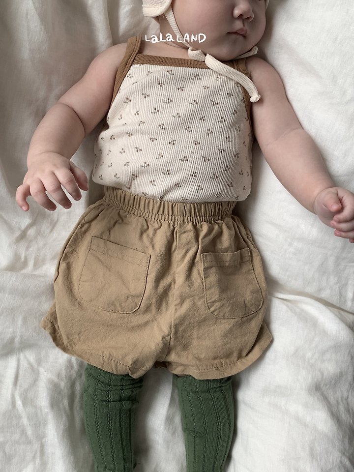 Lalaland - Korean Baby Fashion - #babyboutique - Bebe Pocket Cotton Shorts - 12