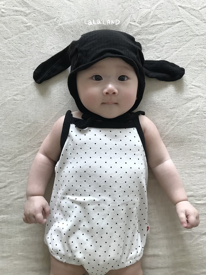 Lalaland - Korean Baby Fashion - #babyboutiqueclothing - Bebe Summer Ribbed Bunny Beanie - 3