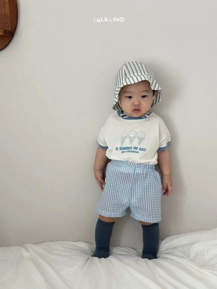 Lalaland - Korean Baby Fashion - #babyboutiqueclothing - Bebe Cool Check Shorts - 12