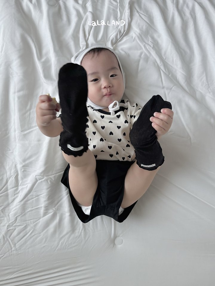 Lalaland - Korean Baby Fashion - #babyclothing - Bebe Heart Dot Tee - 9