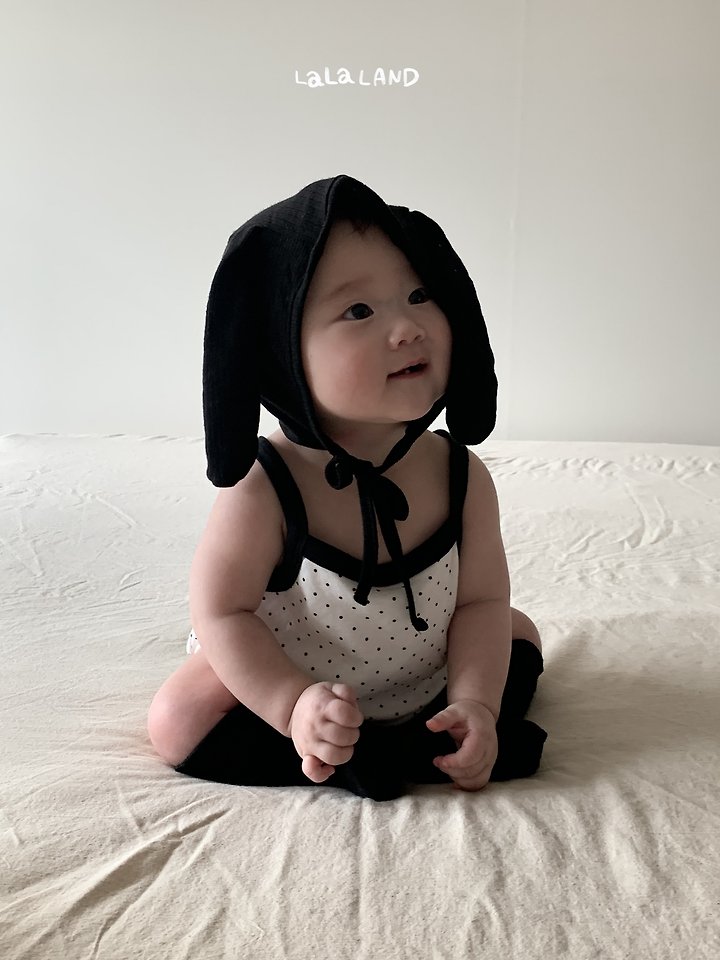 Lalaland - Korean Baby Fashion - #babyfashion - Bebe Summer Ribbed Bunny Beanie - 5