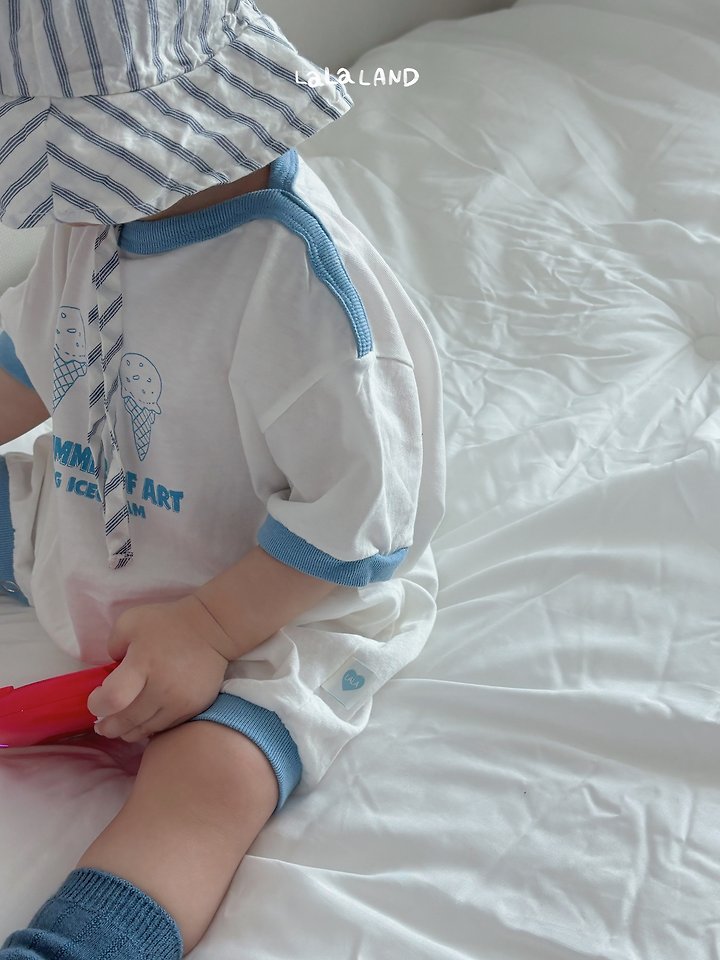 Lalaland - Korean Baby Fashion - #babyfashion - Bebe Ice Cream Suit - 12