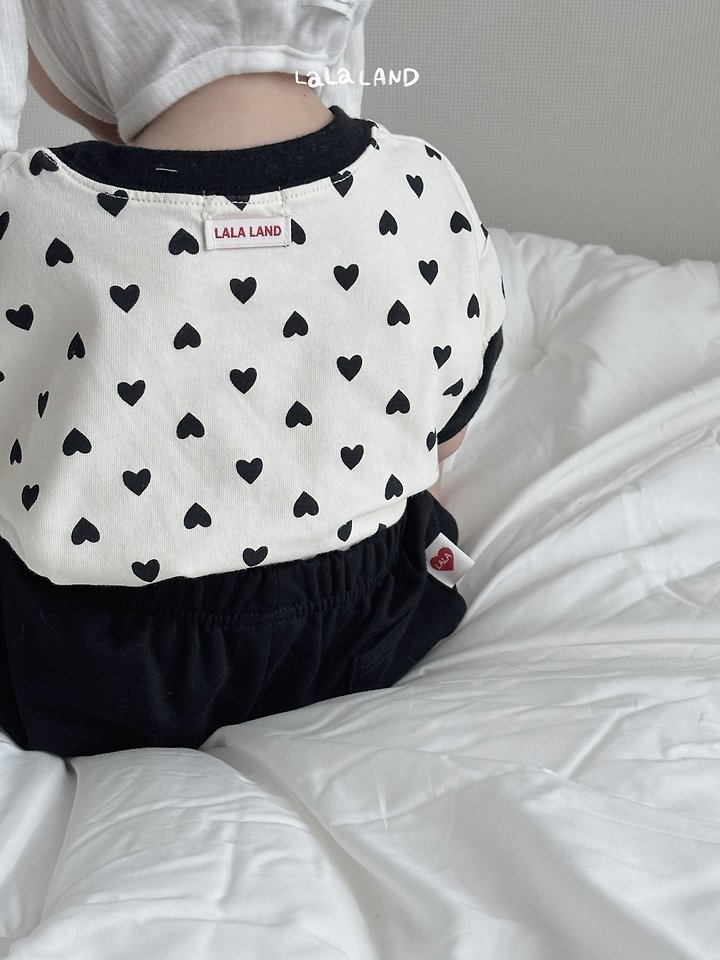 Lalaland - Korean Baby Fashion - #babyfashion - Bebe Heart Dot Tee - 10