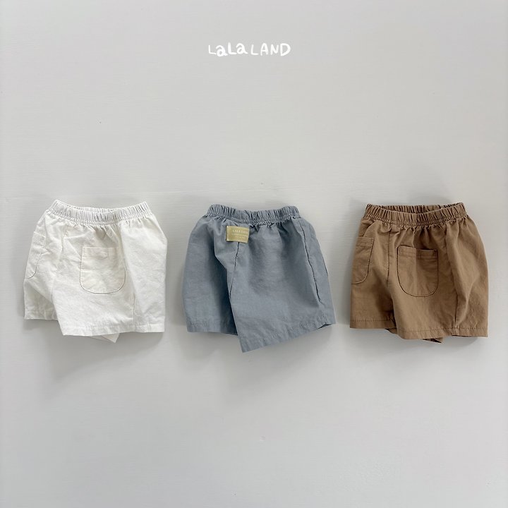 Lalaland - Korean Baby Fashion - #babyfever - Bebe Pocket Cotton Shorts