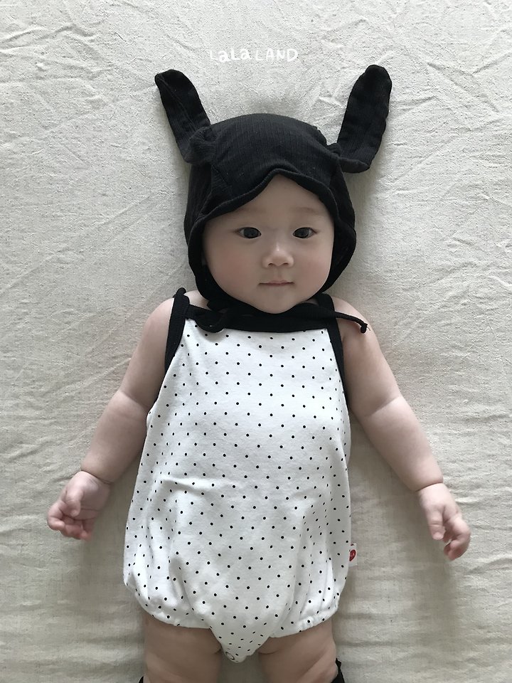 Lalaland - Korean Baby Fashion - #babylifestyle - Bebe Summer Ribbed Bunny Beanie - 8