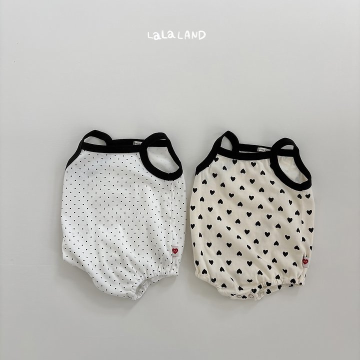 Lalaland - Korean Baby Fashion - #babylifestyle - Bebe Heart Dot Suit