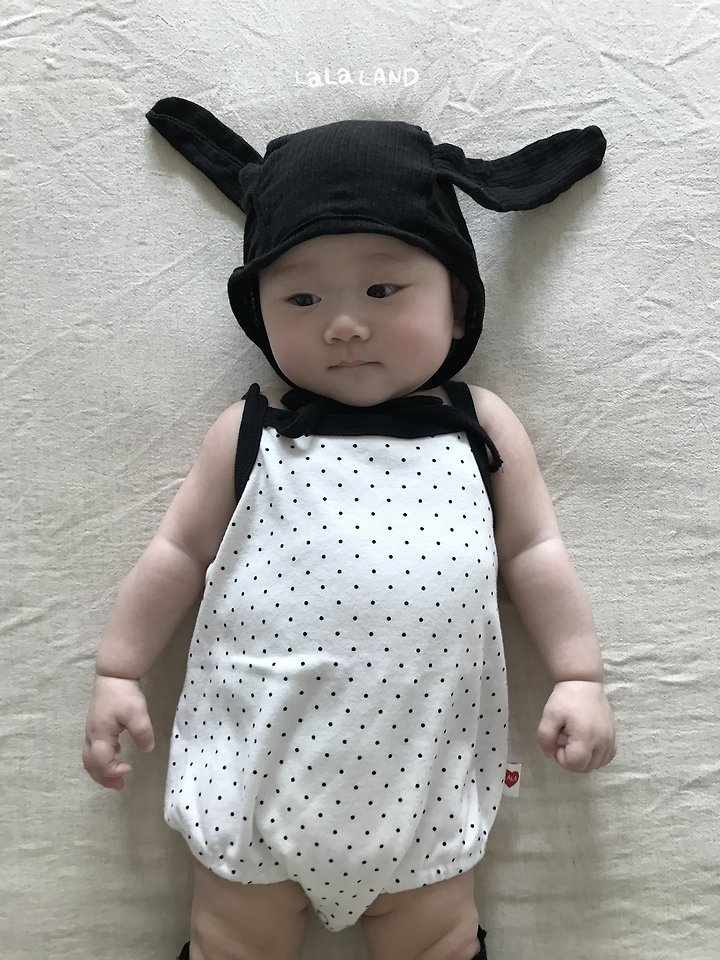 Lalaland - Korean Baby Fashion - #babyoninstagram - Bebe Summer Ribbed Bunny Beanie - 9