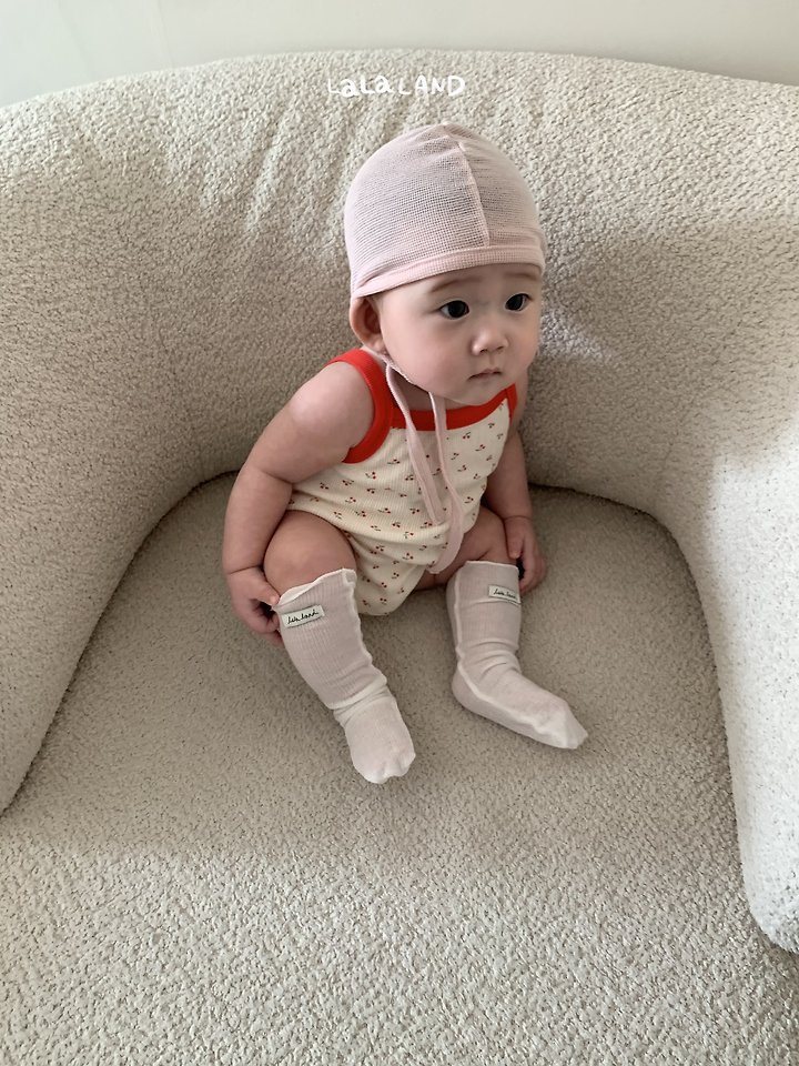 Lalaland - Korean Baby Fashion - #babyoninstagram - Bebe Cherry Suit - 3