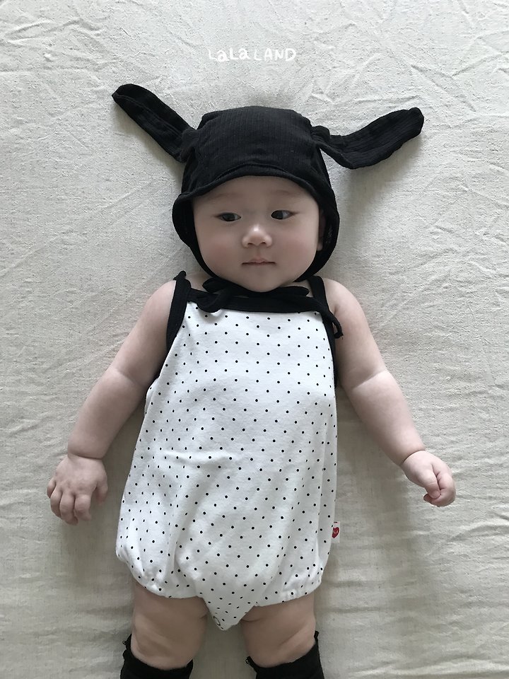 Lalaland - Korean Baby Fashion - #babyootd - Bebe Summer Ribbed Bunny Beanie - 10