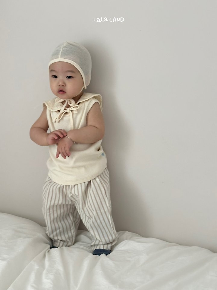 Lalaland - Korean Baby Fashion - #babyootd - Bebe Heat Ribbed Sleeveless - 8