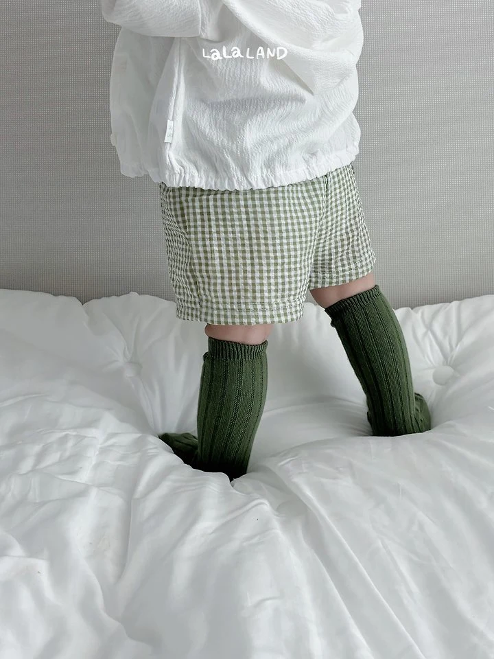 Lalaland - Korean Baby Fashion - #babyoninstagram - Bebe Cool Check Shorts - 4