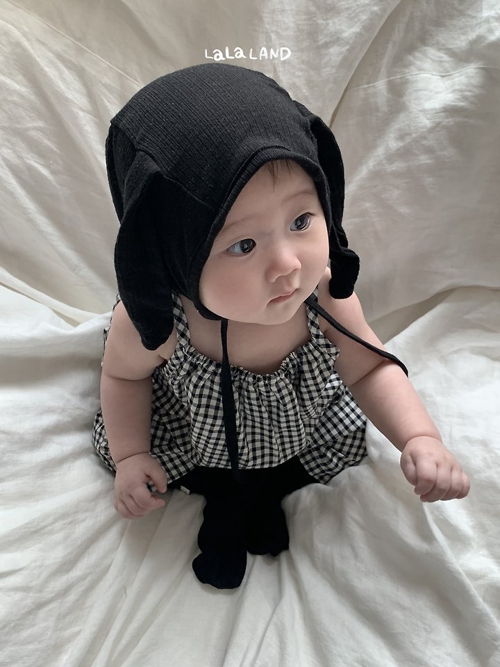 Lalaland - Korean Baby Fashion - #babyoutfit - Bebe Summer Ribbed Bunny Beanie - 11