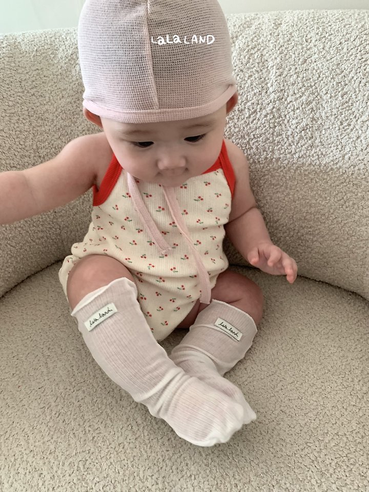 Lalaland - Korean Baby Fashion - #babyoutfit - Bebe Cherry Suit - 5