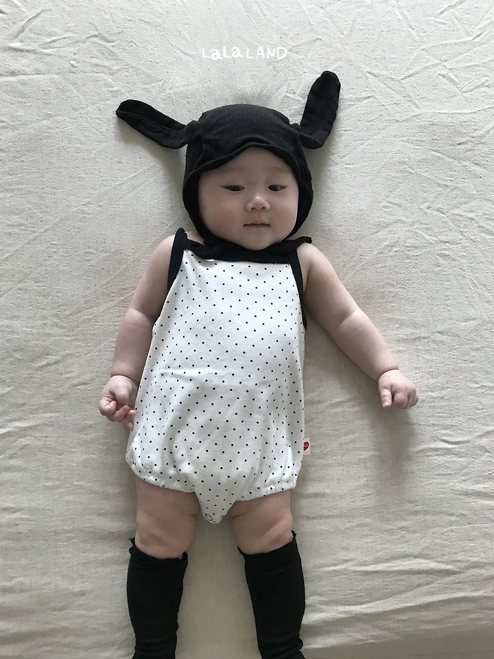 Lalaland - Korean Baby Fashion - #babyootd - Bebe Heart Dot Suit - 4