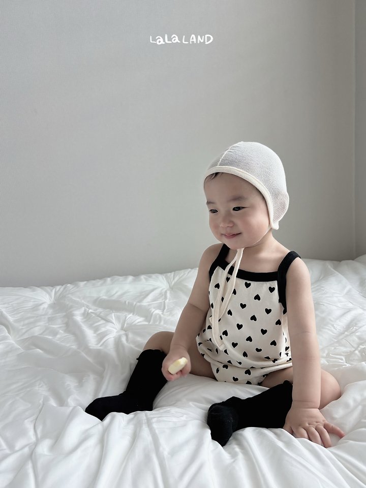 Lalaland - Korean Baby Fashion - #babyoutfit - Bebe Heart Dot Suit - 5