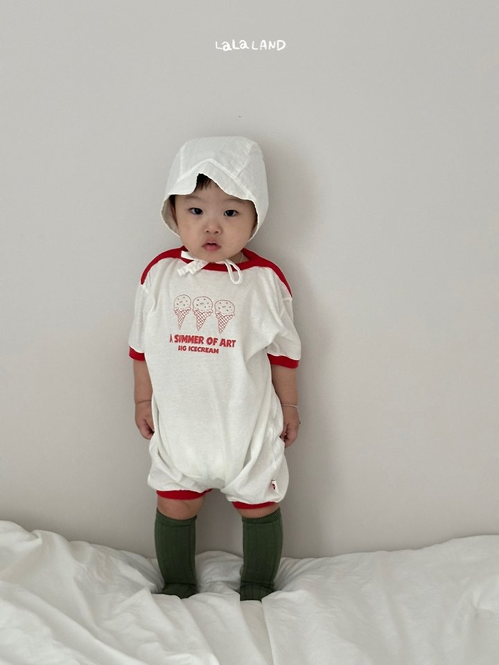 Lalaland - Korean Baby Fashion - #babyoutfit - Bebe Ice Cream Suit - 3