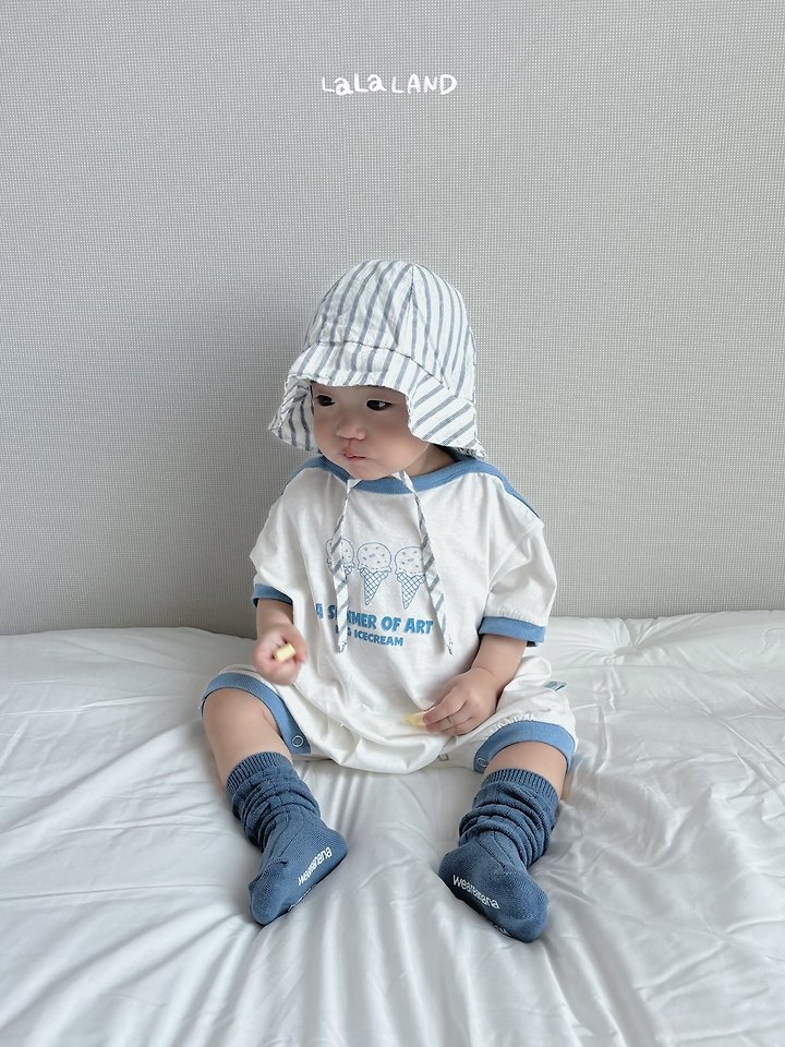 Lalaland - Korean Baby Fashion - #babyoutfit - Bebe Ice Cream Suit - 4