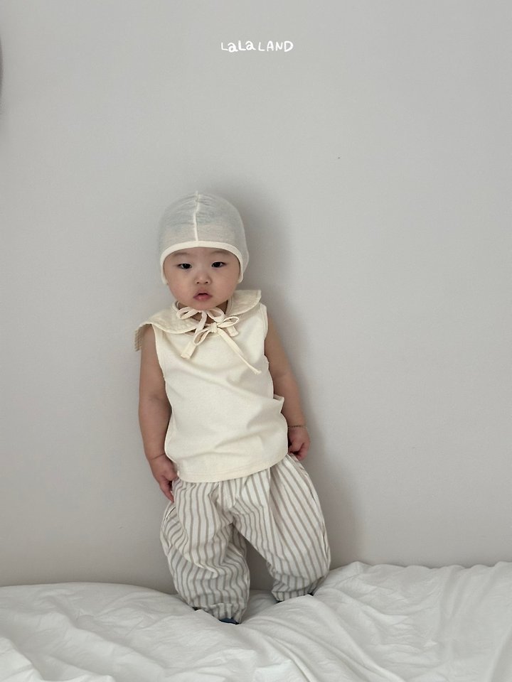 Lalaland - Korean Baby Fashion - #babyoutfit - Bebe Heat Ribbed Sleeveless - 9