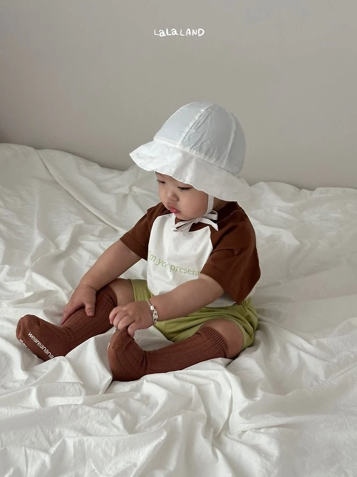 Lalaland - Korean Baby Fashion - #babyoutfit - Bebe I’m Raglan Tee - 4