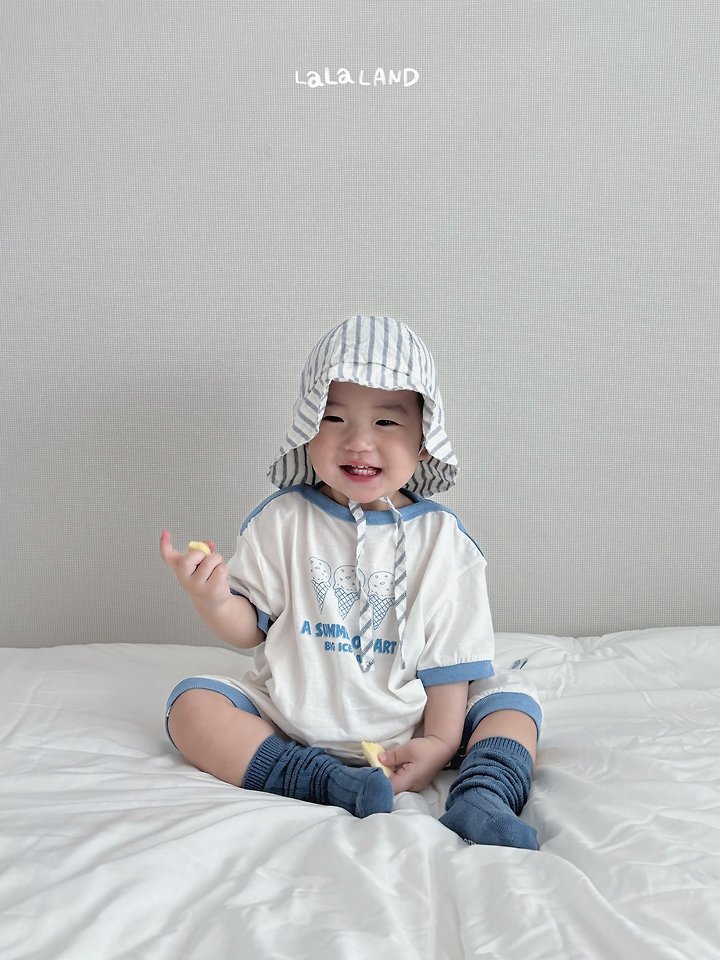Lalaland - Korean Baby Fashion - #babywear - Bebe Ice Cream Suit - 5