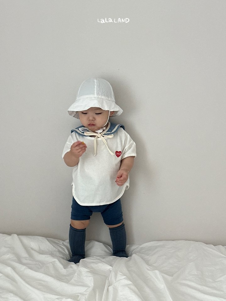 Lalaland - Korean Baby Fashion - #babywear - Bebe Heart Ribbed Tee - 9