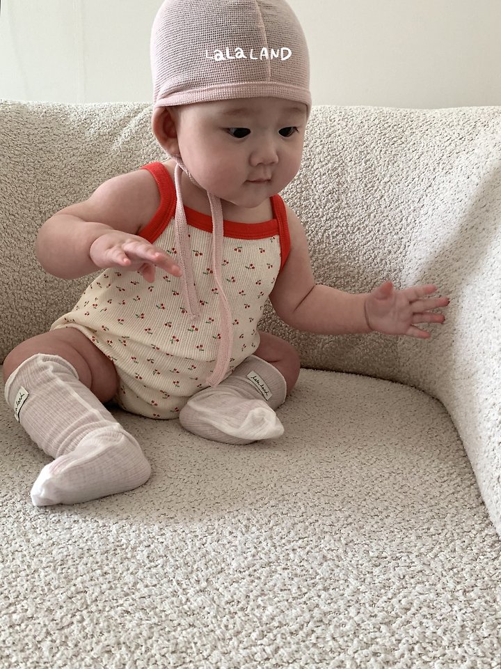 Lalaland - Korean Baby Fashion - #onlinebabyboutique - Bebe Cherry Suit - 8
