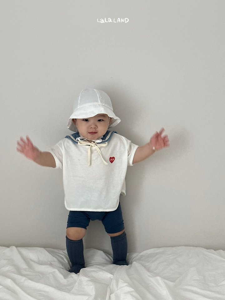 Lalaland - Korean Baby Fashion - #onlinebabyboutique - Bebe Heart Ribbed Tee - 10