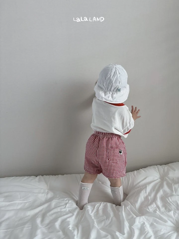 Lalaland - Korean Baby Fashion - #onlinebabyboutique - Bebe Cool Check Shorts - 8