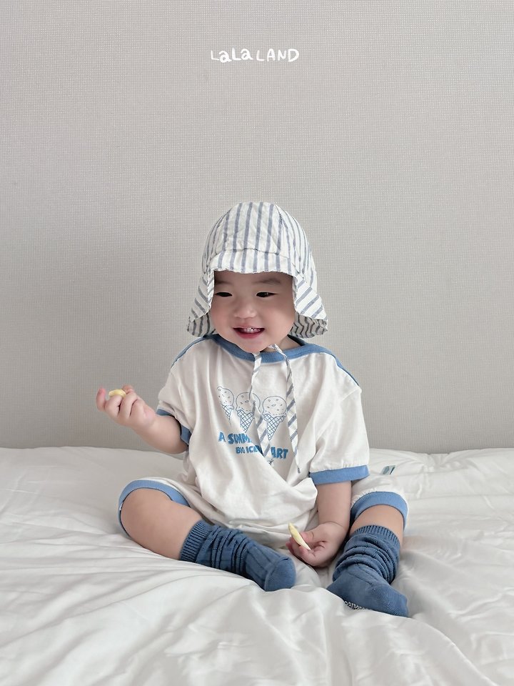 Lalaland - Korean Baby Fashion - #onlinebabyshop - Bebe Ice Cream Suit - 7