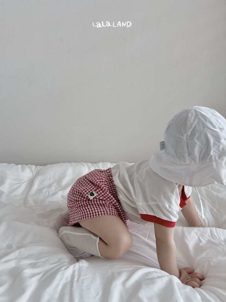 Lalaland - Korean Baby Fashion - #onlinebabyshop - Bebe Cool Check Shorts - 9