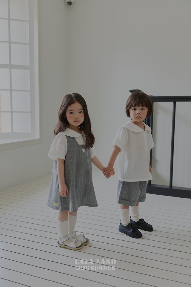 Lalaland - Korean Children Fashion - #Kfashion4kids - Mile Short Sleeve Shirt - 6