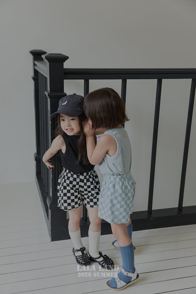Lalaland - Korean Children Fashion - #Kfashion4kids - Checkerboard Shorts - 8