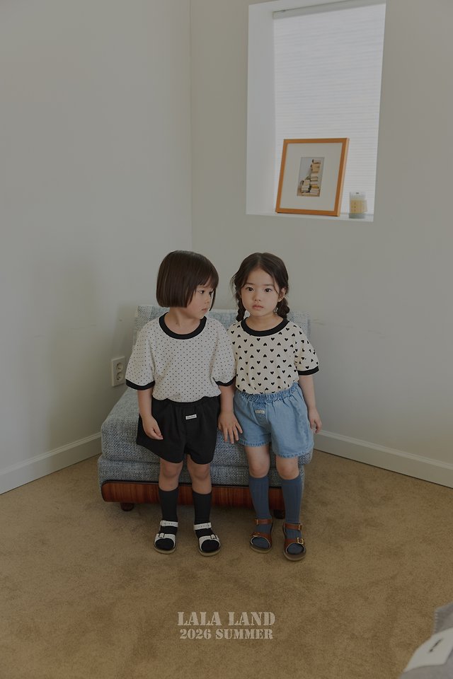 Lalaland - Korean Children Fashion - #childofig - Heart Dot Tee - 12