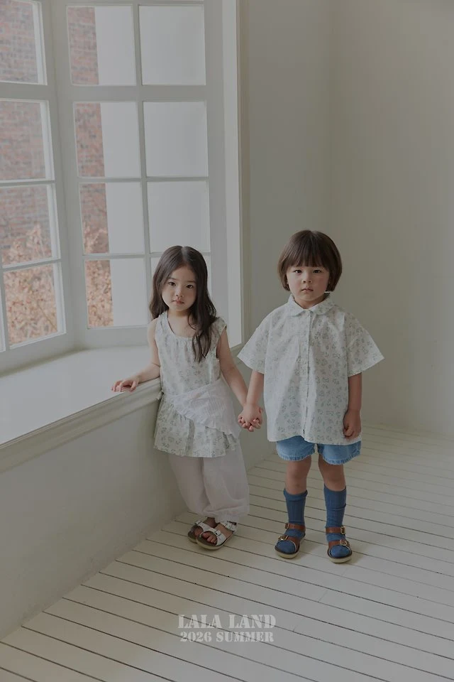 Lalaland - Korean Children Fashion - #childofig - Tilda Short Sleeve Shirt (Ivory) - 4