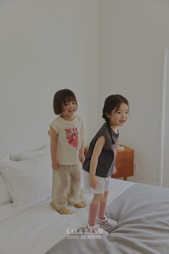 Lalaland - Korean Children Fashion - #childofig - Love Rabbit Sleeveless Tee - 4