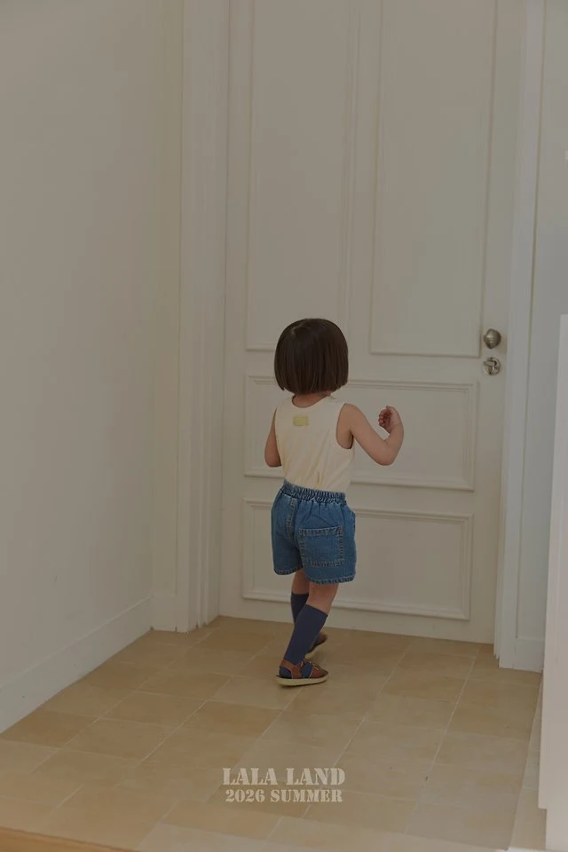 Lalaland - Korean Children Fashion - #childrensboutique - Point Denim Shorts - 11