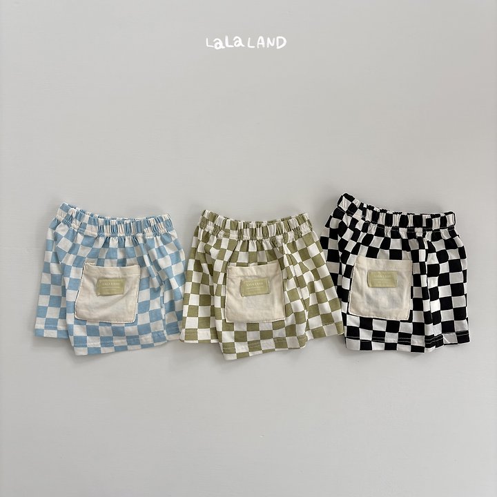 Lalaland - Korean Children Fashion - #childrensboutique - Checkerboard Shorts