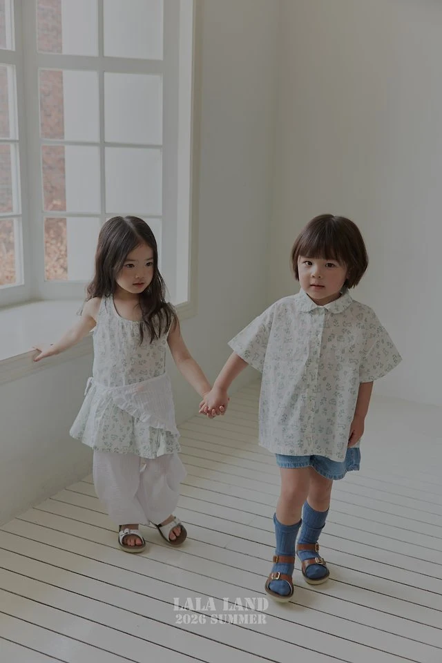 Lalaland - Korean Children Fashion - #designkidswear - Tilda Short Sleeve Shirt (Ivory) - 5