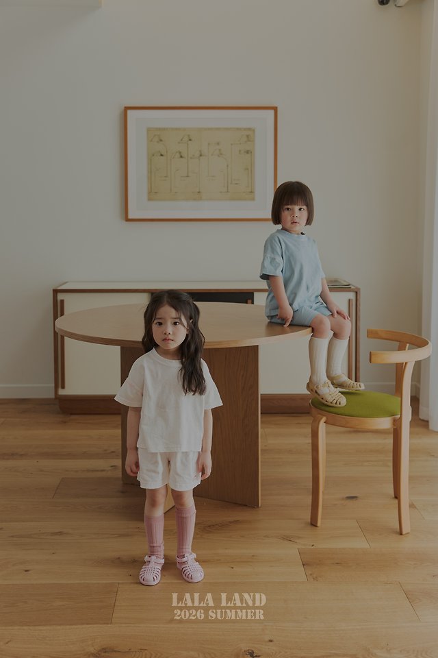 Lalaland - Korean Children Fashion - #discoveringself - Color Block Point Short Sleeve Tee - 12