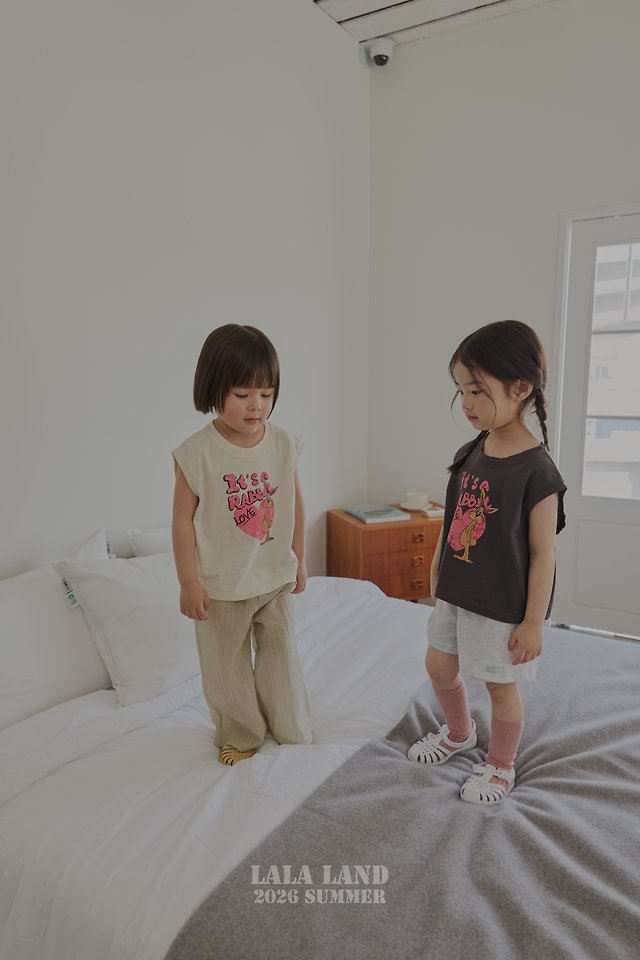 Lalaland - Korean Children Fashion - #discoveringself - Love Rabbit Sleeveless Tee - 6