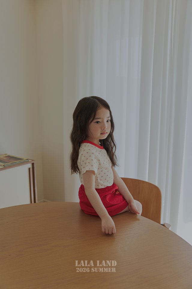 Lalaland - Korean Children Fashion - #fashionkids - Cherry Short Sleeve Tee - 9