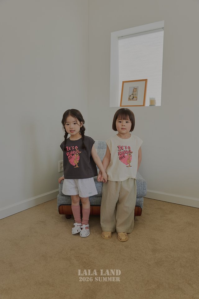 Lalaland - Korean Children Fashion - #fashionkids - Love Rabbit Sleeveless Tee - 7