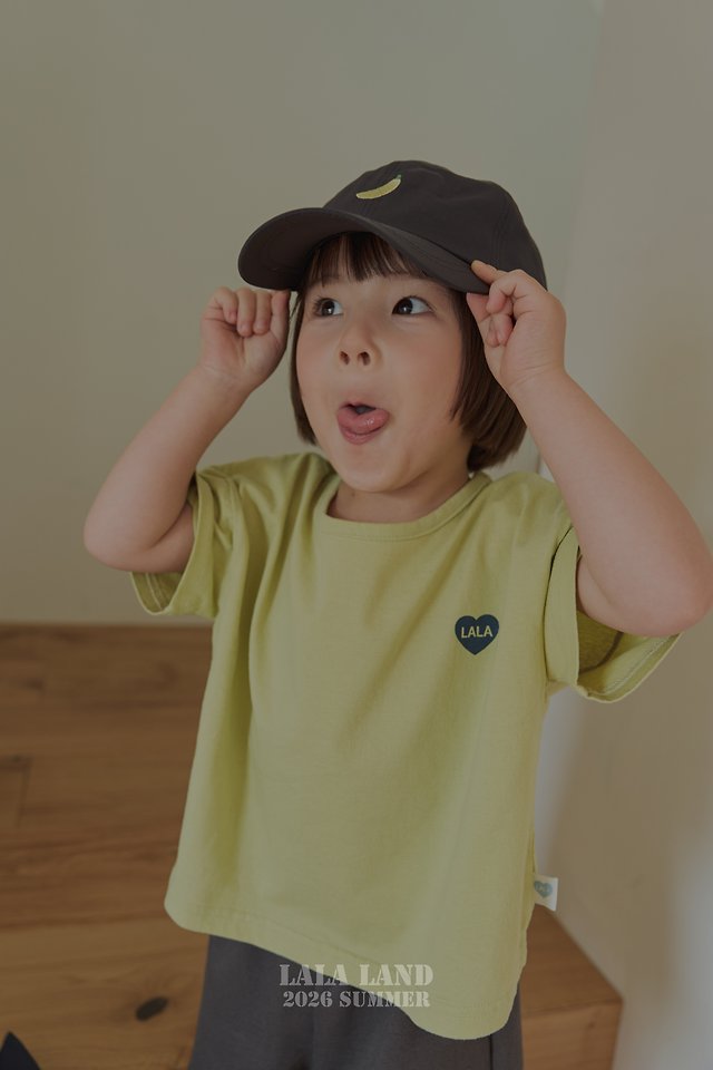 Lalaland - Korean Children Fashion - #fashionkids - Lala Heart Short Sleeve Tee - 6