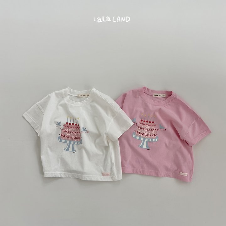 Lalaland - Korean Children Fashion - #fashionkids - Cake Short Sleeve Tee