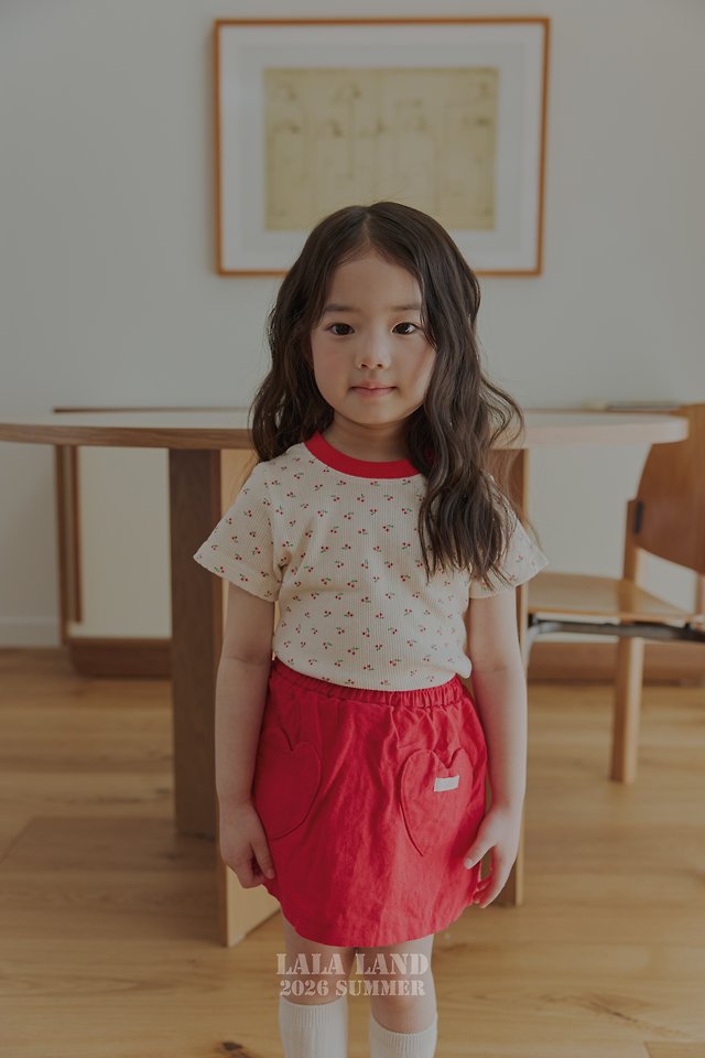 Lalaland - Korean Children Fashion - #fashionkids - Heart Mini Skirt - 12