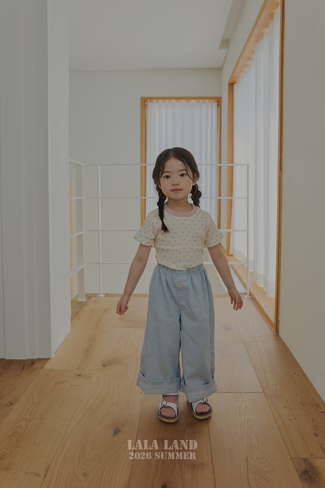 Lalaland - Korean Children Fashion - #fashionkids - Summer Slub Roll-Up Pants - 11